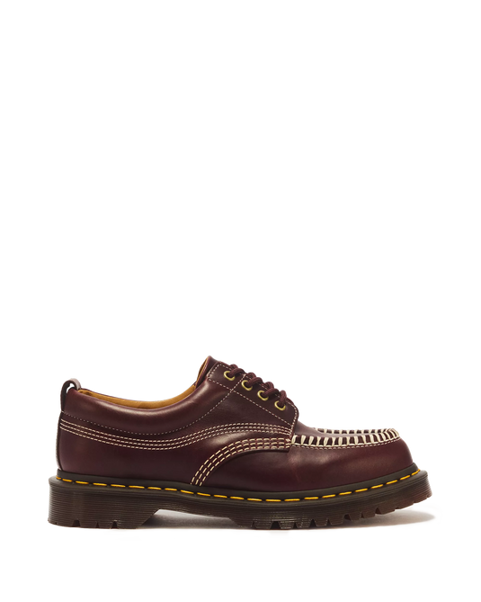 Dr. Martens Women's Lowell Leather Moc Toe Orleans Shoes Cherry Red 31817600