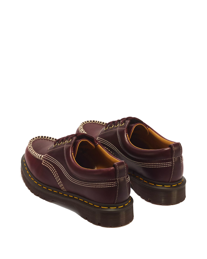 Load image into Gallery viewer, Dr. Martens Women's Lowell Leather Moc Toe Orleans Shoes Cherry Red 31817600
