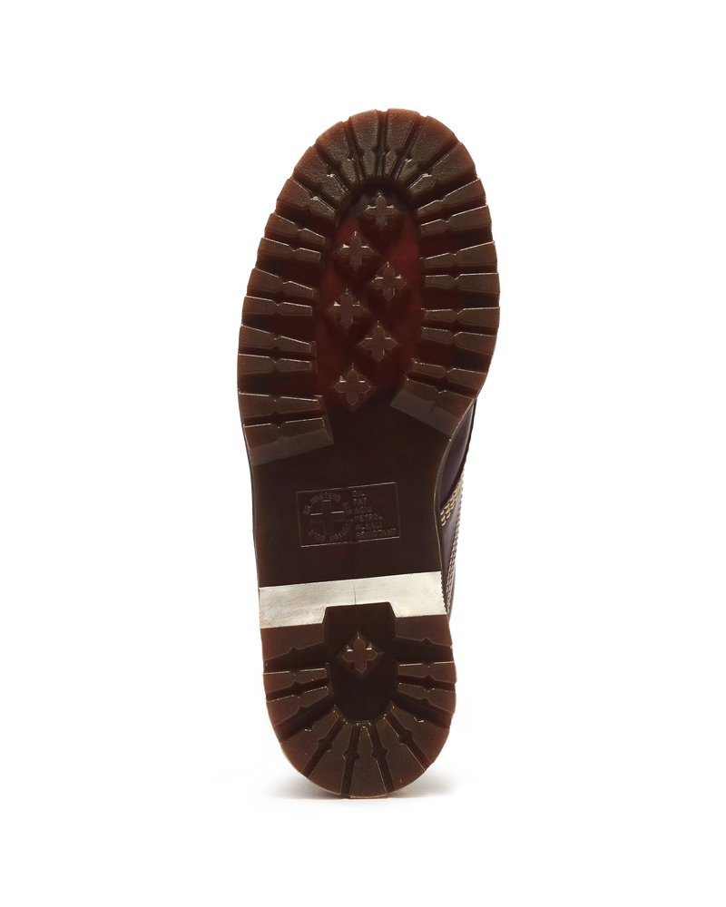Load image into Gallery viewer, Dr. Martens Women's Lowell Leather Moc Toe Orleans Shoes Cherry Red 31817600
