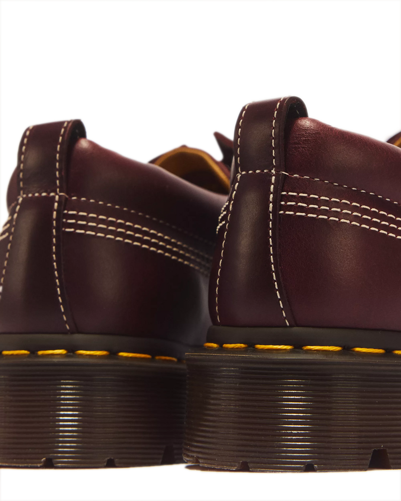 Load image into Gallery viewer, Dr. Martens Women's Lowell Leather Moc Toe Orleans Shoes Cherry Red 31817600
