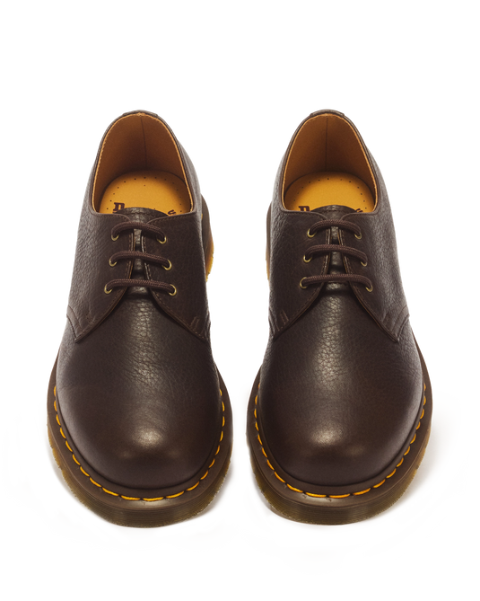 Dr Martens Men's 1461 3 Eye Ambassador Leather Lace Up Shoes Dark Brown 31994200