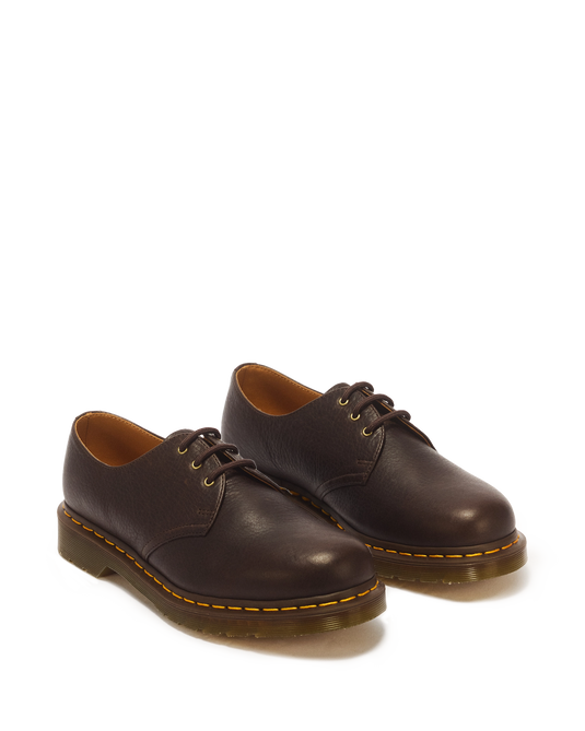 Dr Martens Men's 1461 3 Eye Ambassador Leather Lace Up Shoes Dark Brown 31994200
