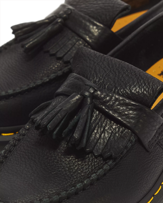 Dr.Martens Unisex Adrian Ambassador Soft Leather Tassel Loafers Black 31997001