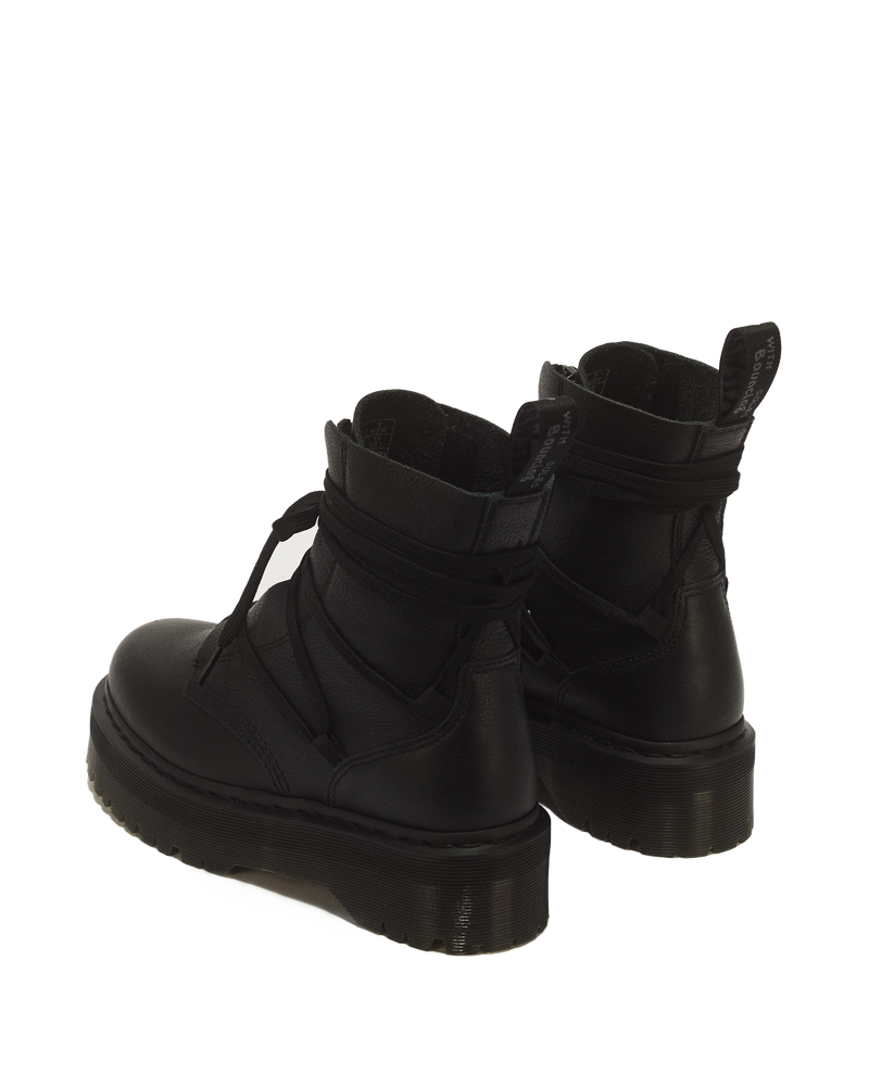 Load image into Gallery viewer, Dr. Martens Women's Jarrick II Mono Laced Leather Platform Pisa Shoes  Black 32221001
