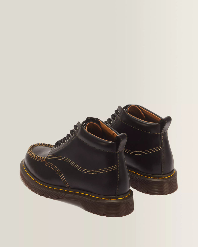 Load image into Gallery viewer, Dr. Martens Men's Lowell Chukka Moc Toe Leather Ankle Boots Black 42706001
