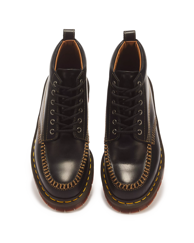 Load image into Gallery viewer, Dr. Martens Men's Lowell Chukka Moc Toe Leather Ankle Boots Black 42706001
