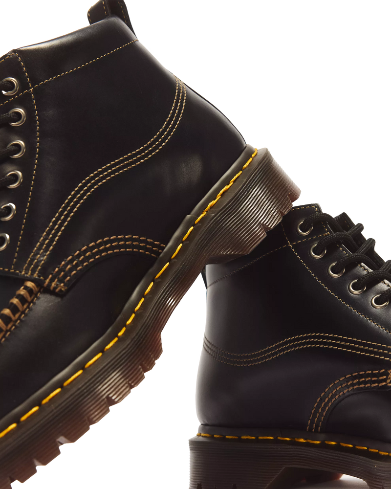 Load image into Gallery viewer, Dr. Martens Men's Lowell Chukka Moc Toe Leather Ankle Boots Black 42706001
