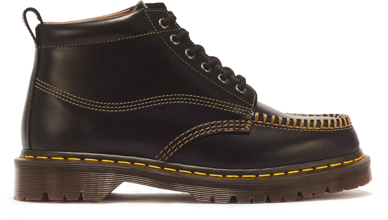 Load image into Gallery viewer, Dr. Martens Men's Lowell Chukka Moc Toe Leather Ankle Boots Black 42706001
