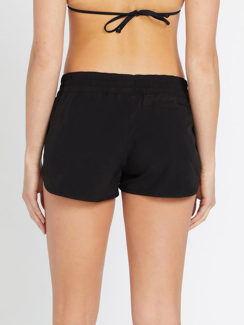 Load image into Gallery viewer, Volcom Women&#39;s Simply Solid 2 Boardshorts Black O0812301_BLK

