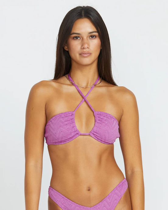 Volcom Women's V Baby Bikini Top Iris Purple O1212501_IRI