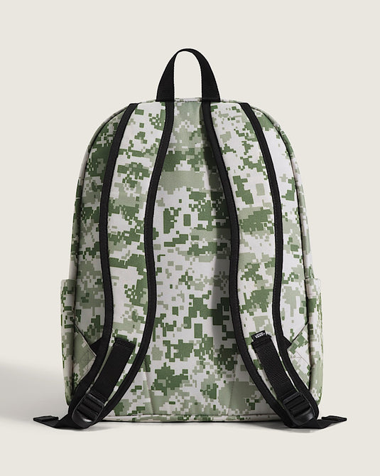 Vans Unisex Old Skool Backpack Neutral Olive Green/Marshmallow White VN000H4WGCY
