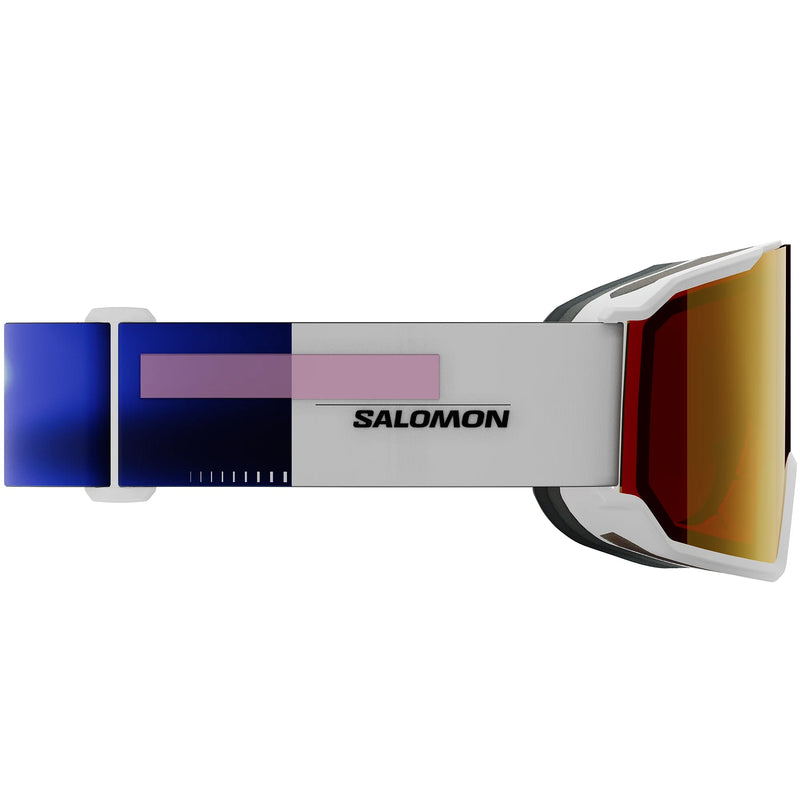 Load image into Gallery viewer, Salomon Unisex S/View 3 Mirror Lens S2 Snow Goggles White/Mid Red L47920700
