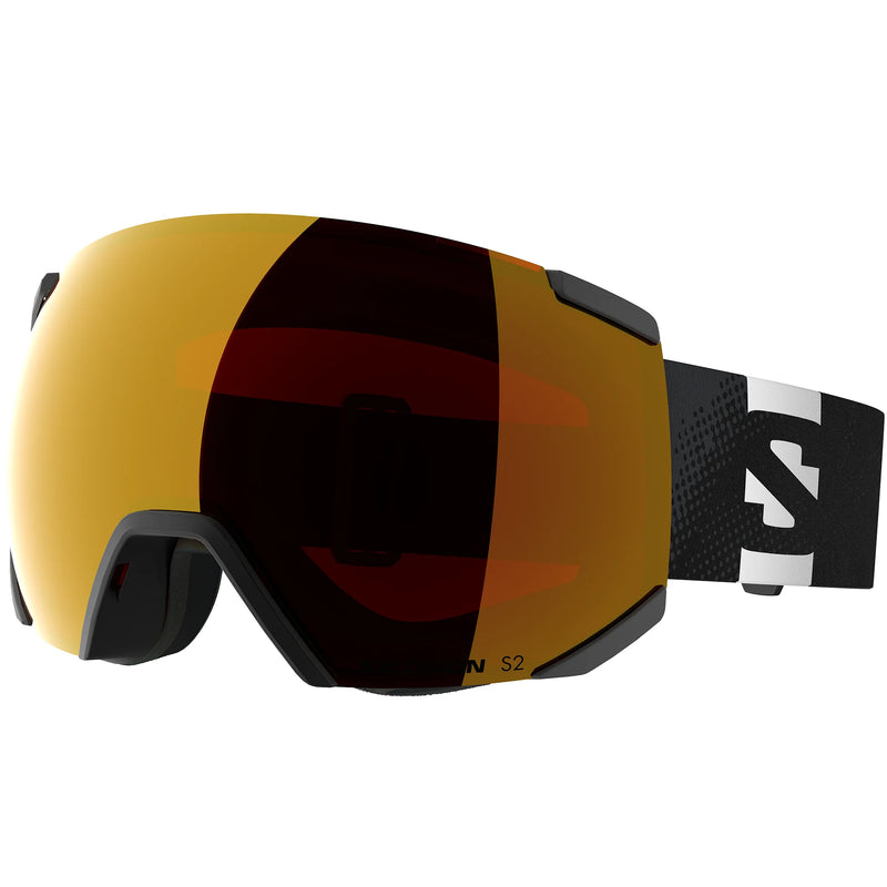 Load image into Gallery viewer, Salomon Unisex Radium Googles Black/Mid Red L47893100
