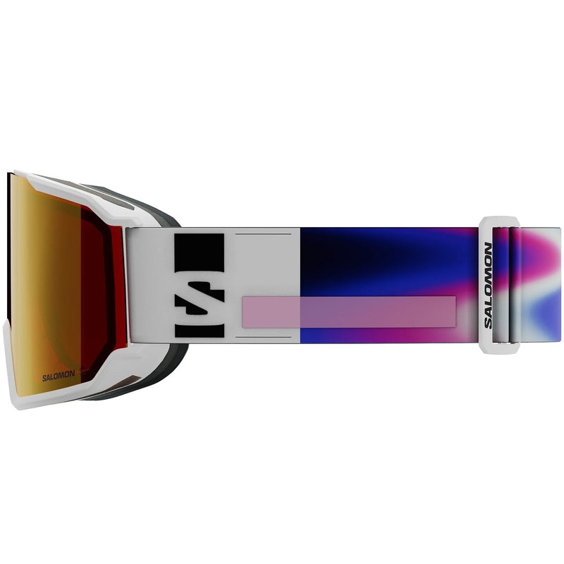 Load image into Gallery viewer, Salomon Unisex S/View 3 Mirror Lens S2 Snow Goggles White/Mid Red L47920700
