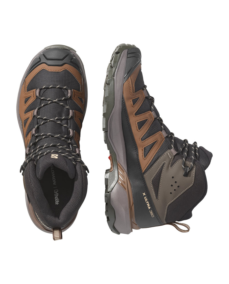 Load image into Gallery viewer, Salomon Men's X-Ultra 360 Mid Gore-Tex Black/Dark Gull Gray/Dark Earth L45473200

