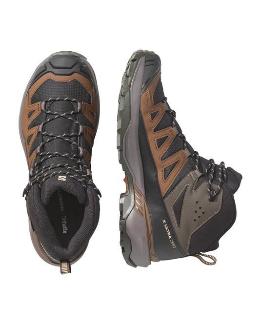 Salomon Men's X-Ultra 360 Mid Gore-Tex Black/Dark Gull Gray/Dark Earth L45473200