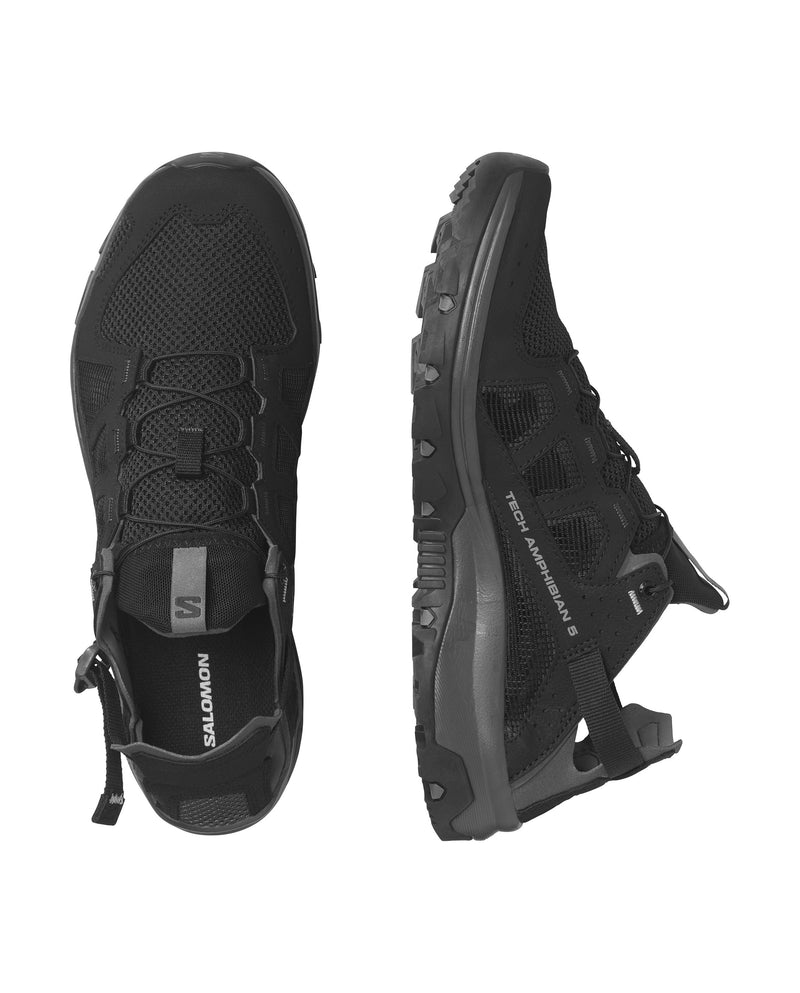 Load image into Gallery viewer, Salomon Men's Techamphibian 5.0 Sandals Black/Magnet/Monument L47115100
