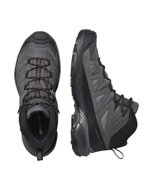 Salomon Men's X-Ultra 360 Leather Mid Gore-Tex Castlerock/Asphalt/Kelp L47570800