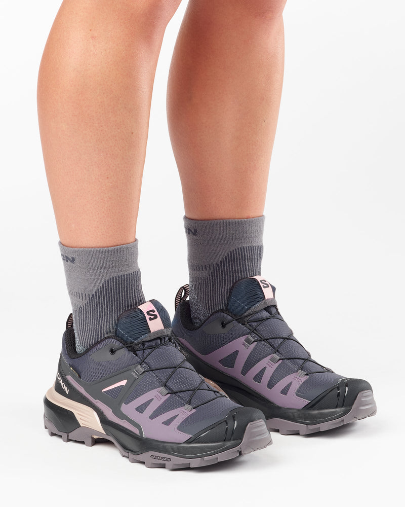 Load image into Gallery viewer, Salomon Women's X Ultra 360 Gore-Tex Shoes Nine Iron/Excalibur/Shadow Gray L49102300
