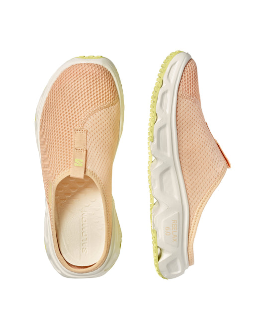 Salomon Women's Reelax Slide 6.0 Sliders Almond Cream/Vanilla Ice/Sunny Lime L47994800