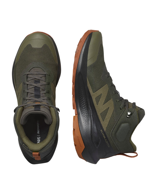 Salomon Men's Elixir Activ Mid Gore-Tex Shoes Peat/Black/Caramel Cafe L47560300