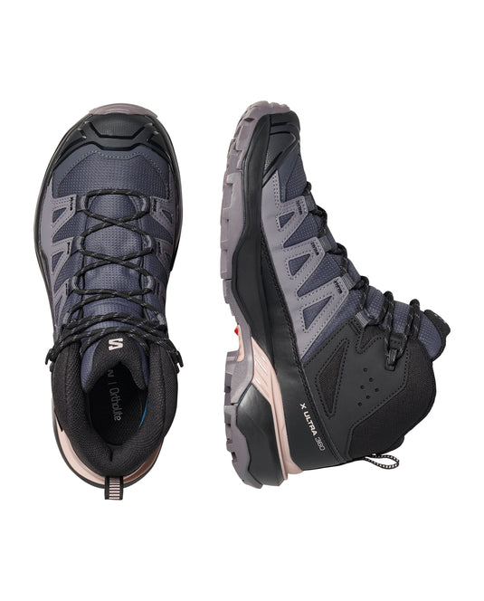 Salomon Women's X Ultra 360 Mid Gore-Tex Shoes Nine Iron/Excalibur/Shadow Gray L49101500
