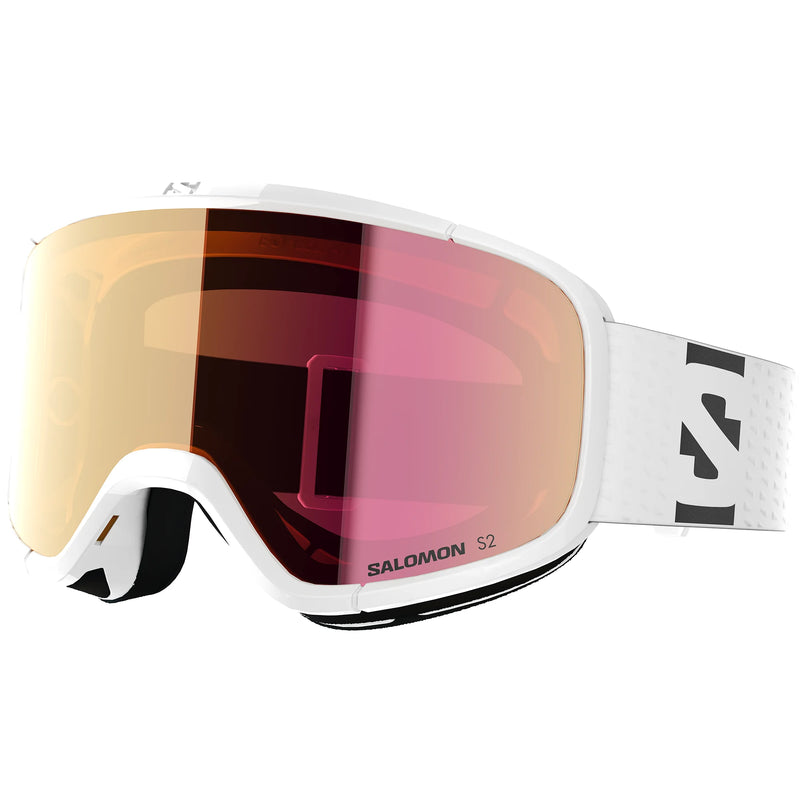 Load image into Gallery viewer, Salomon Kids' Lumi (6-12) Years Snow Goggles White/Ruby L47910600
