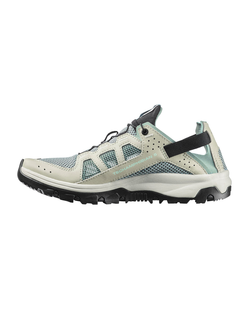 Load image into Gallery viewer, Salomon Women's Techamphibian 5.0 Sandals Green Milieu/Sea Foam/Clearly Aqua L49110700
