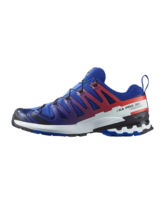 Salomon Men's XA Pro 3D V9 Gore-Tex Equipe Shoes Surf The Web/Fiery Red/White L47982600