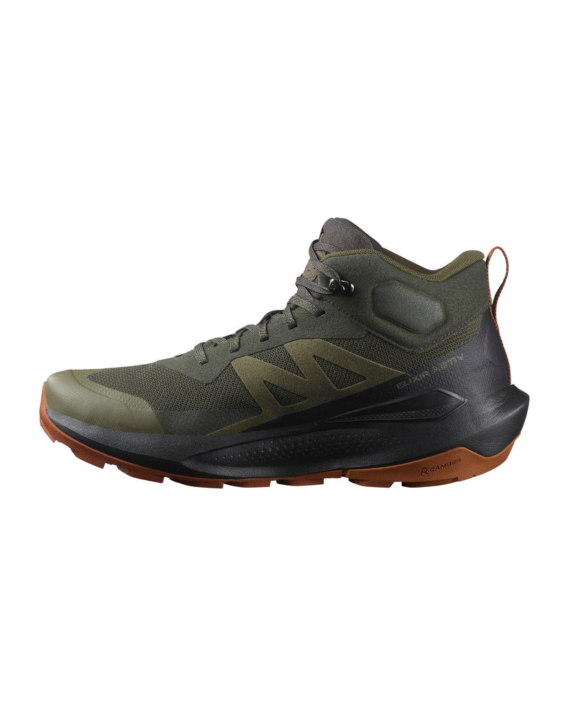 Load image into Gallery viewer, Salomon Men's Elixir Activ Mid Gore-Tex Shoes Peat/Black/Caramel Cafe L47560300
