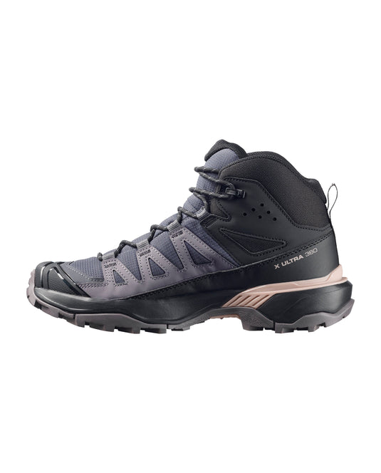 Salomon Women's X Ultra 360 Mid Gore-Tex Shoes Nine Iron/Excalibur/Shadow Gray L49101500