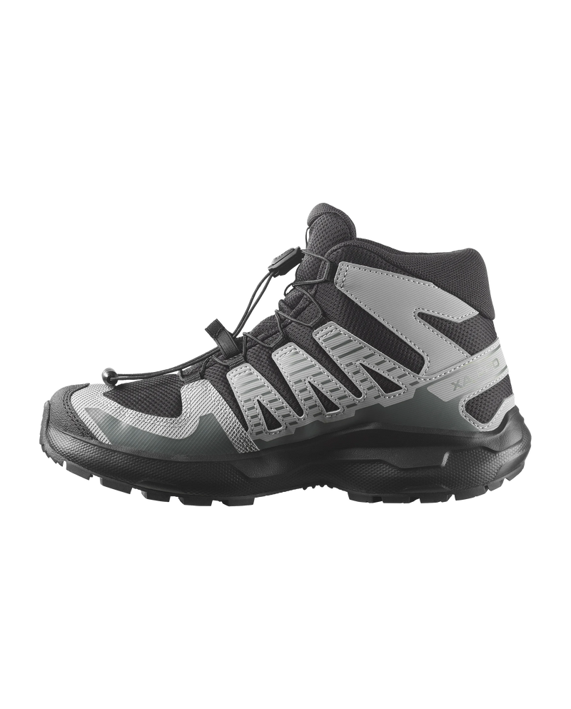 Load image into Gallery viewer, Salomon Kids' XA Pro Mid Waterproof Shoes Black/Sedona Sage/Wrought Iron L4930300008
