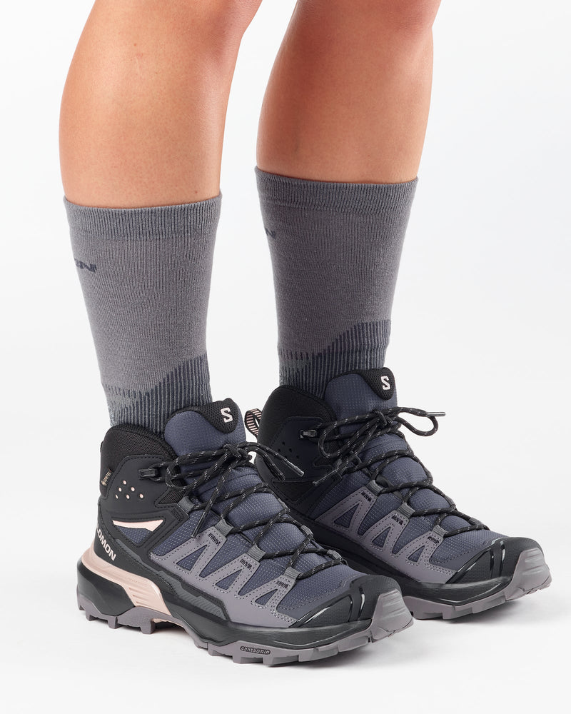Load image into Gallery viewer, Salomon Women's X Ultra 360 Mid Gore-Tex Shoes Nine Iron/Excalibur/Shadow Gray L49101500
