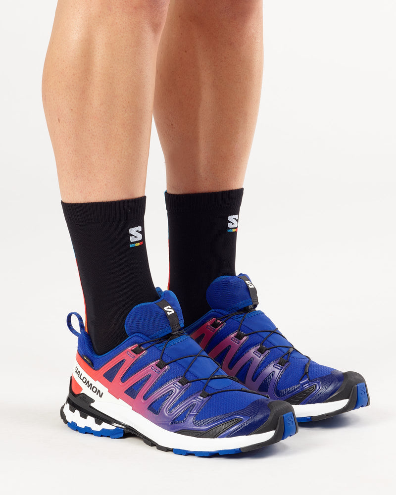 Load image into Gallery viewer, Salomon Men's XA Pro 3D V9 Gore-Tex Equipe Shoes Surf The Web/Fiery Red/White L47982600
