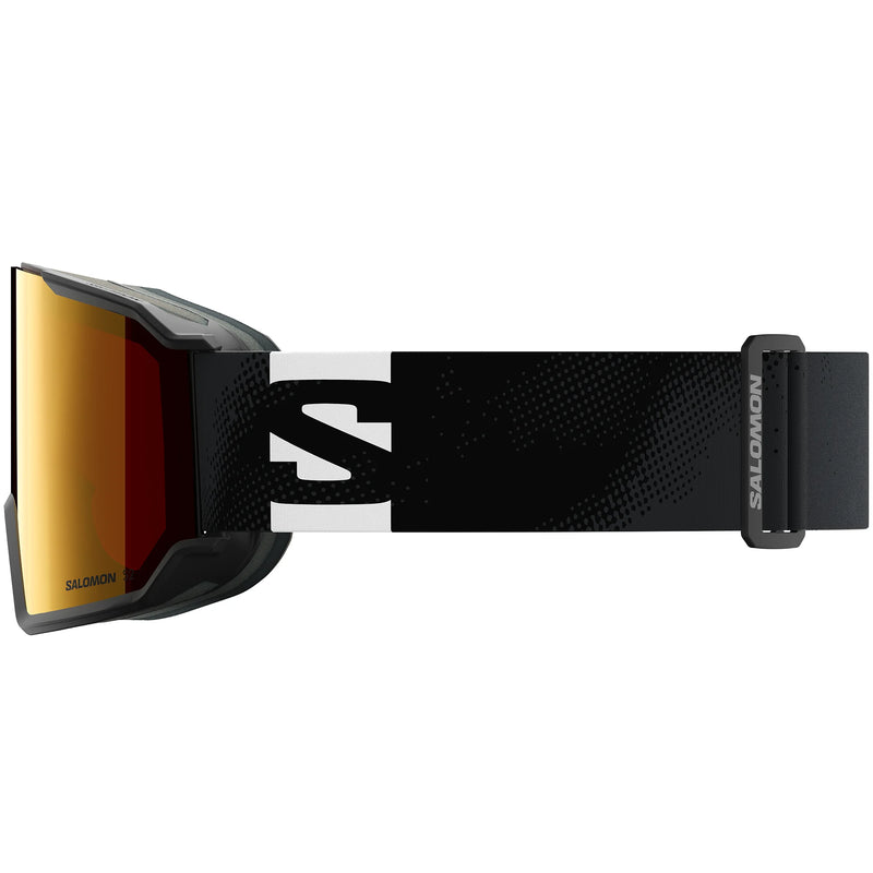Load image into Gallery viewer, Salomon Unisex S/View 3 Mirror Lens S2 Snow Goggles Black/Mid Red L47920500
