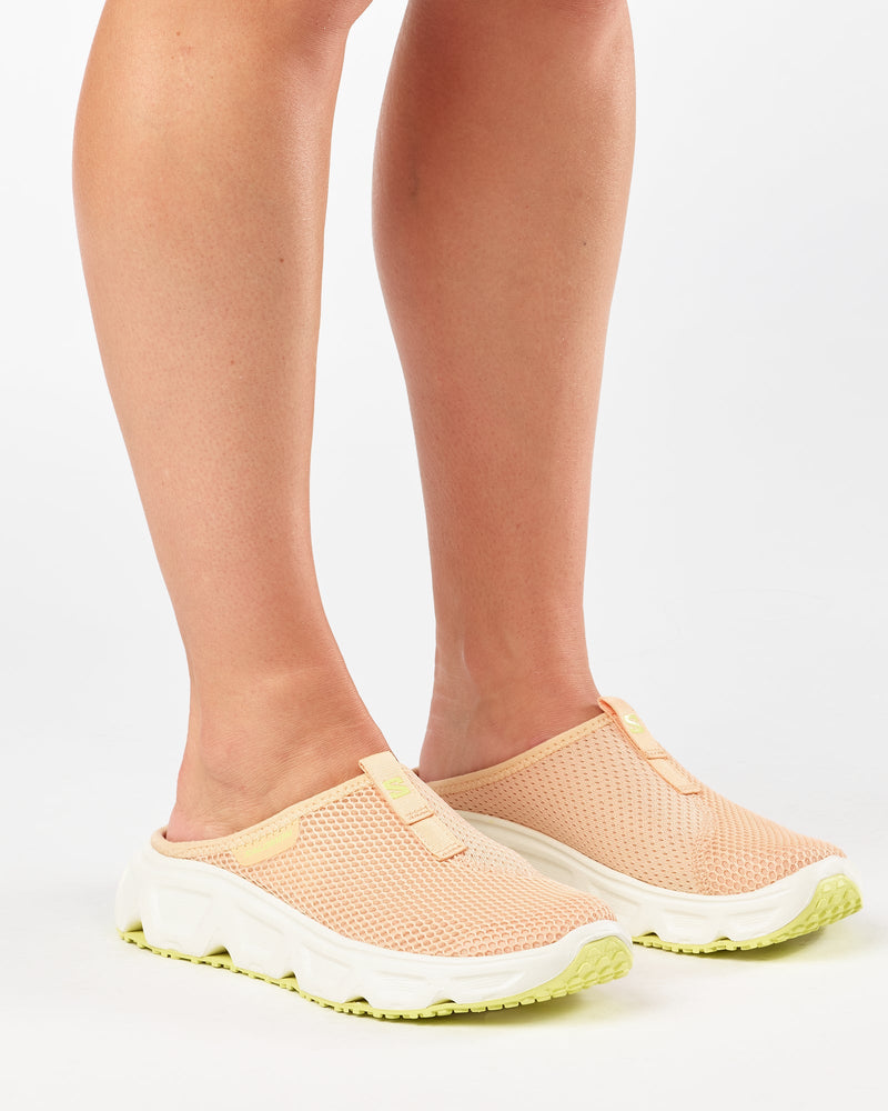 Load image into Gallery viewer, Salomon Women's Reelax Slide 6.0 Sliders Almond Cream/Vanilla Ice/Sunny Lime L47994800
