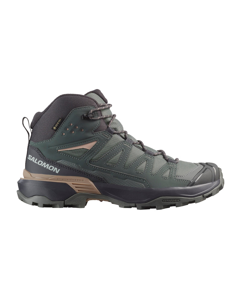 Load image into Gallery viewer, Salomon Women's X Ultra 360 Mid Gore-Tex Shoes Sedona Sage/Urban Chic/Etherea L47865000
