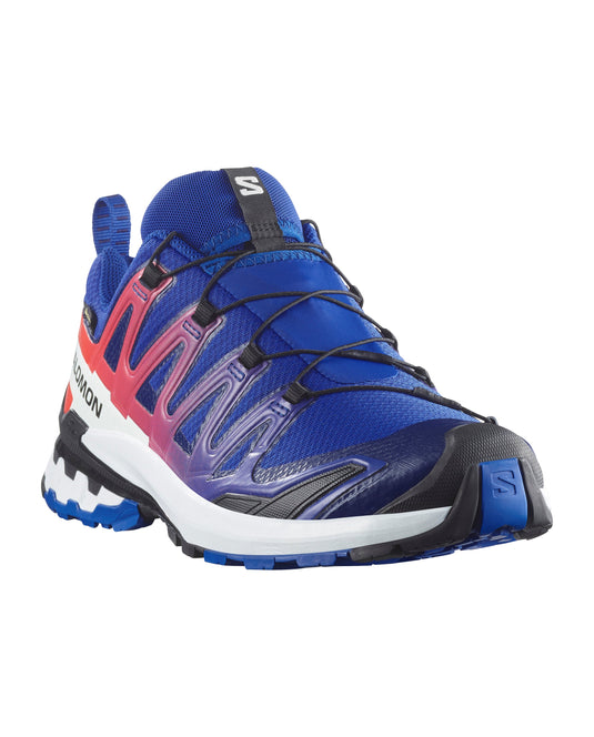 Salomon Men's XA Pro 3D V9 Gore-Tex Equipe Shoes Surf The Web/Fiery Red/White L47982600