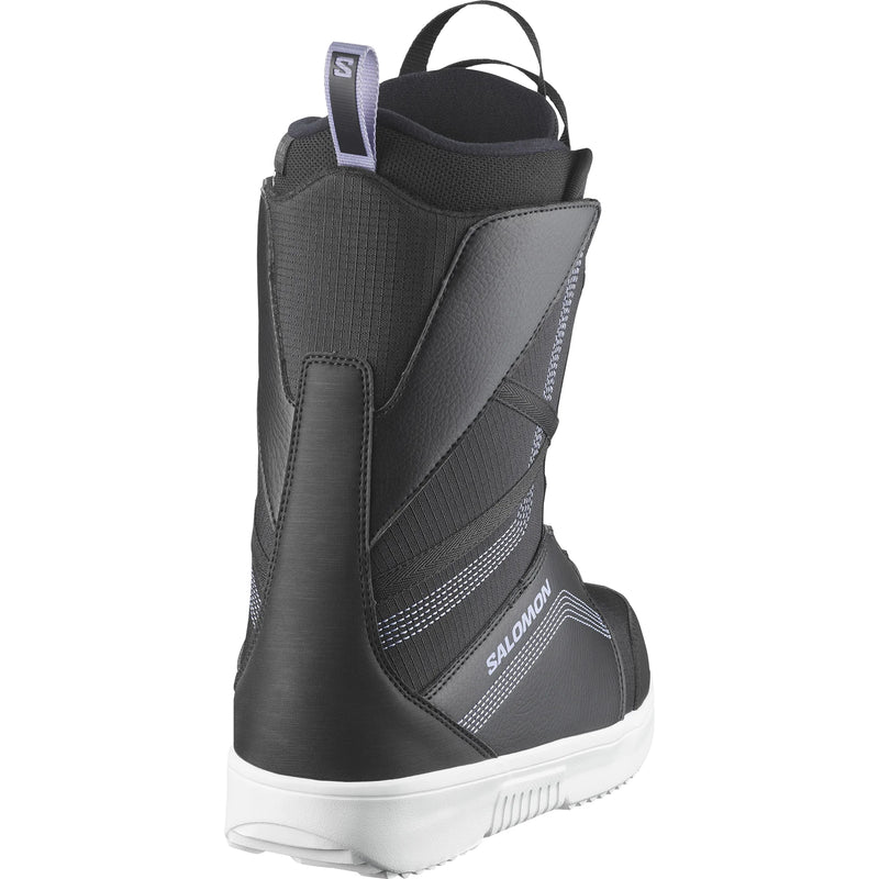 Load image into Gallery viewer, Salomon Women's Scarlet BOA® Snowboard Boots Black/Black/Persian Violet L47543000
