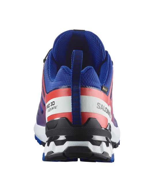 Salomon Men's XA Pro 3D V9 Gore-Tex Equipe Shoes Surf The Web/Fiery Red/White L47982600