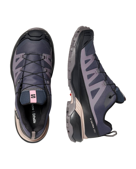 Salomon Women's X Ultra 360 Gore-Tex Shoes Nine Iron/Excalibur/Shadow Gray L49102300