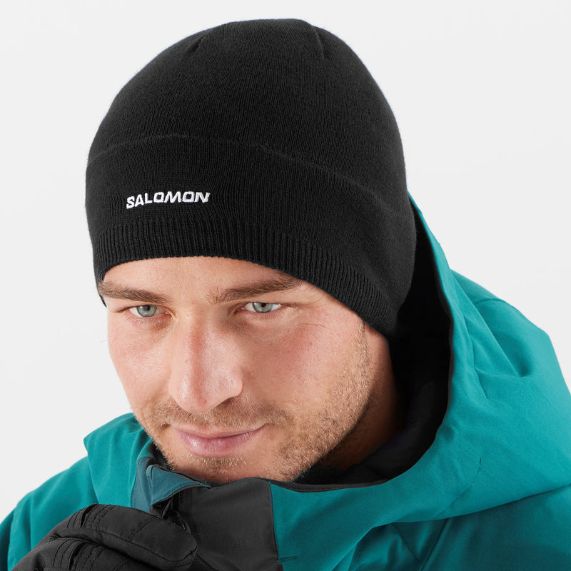 Load image into Gallery viewer, Salomon Unisex Salomon Beanie Black LC1847100

