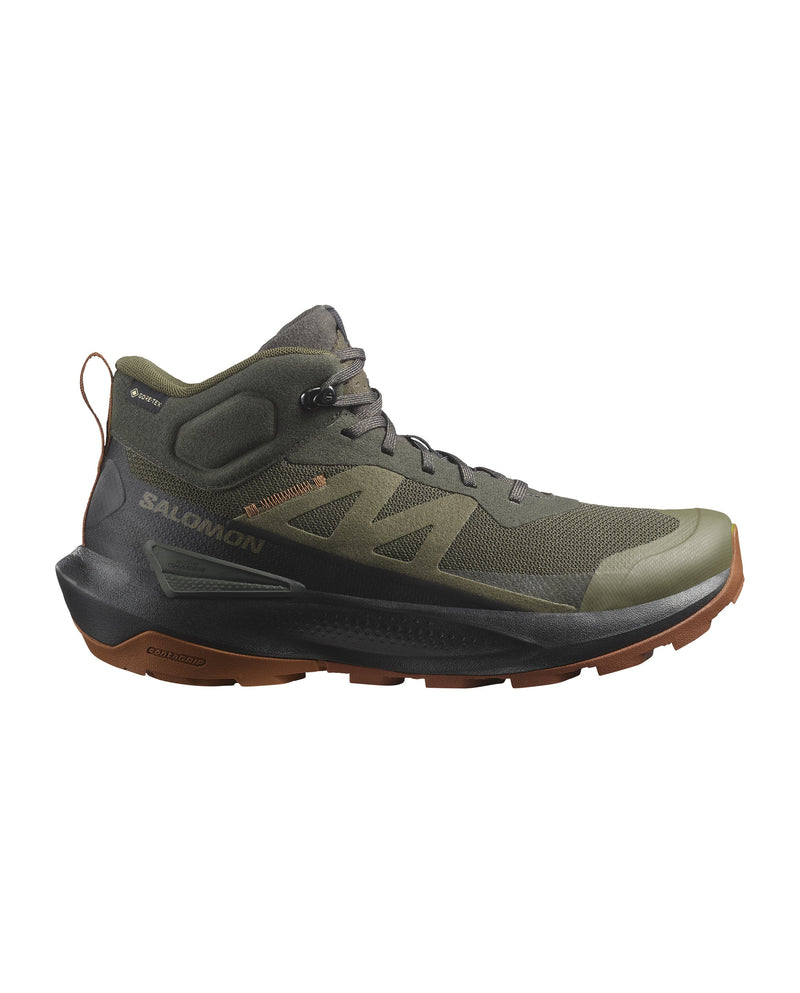 Load image into Gallery viewer, Salomon Men's Elixir Activ Mid Gore-Tex Shoes Peat/Black/Caramel Cafe L47560300
