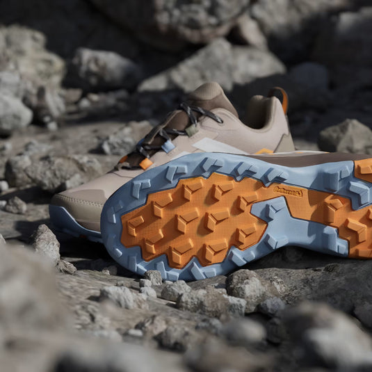 Adidas Terrex Women's Skychaser AX5 GORE-TEX Hiking Shoes Wonder Taupe/Off White/Glow Blue HP7169