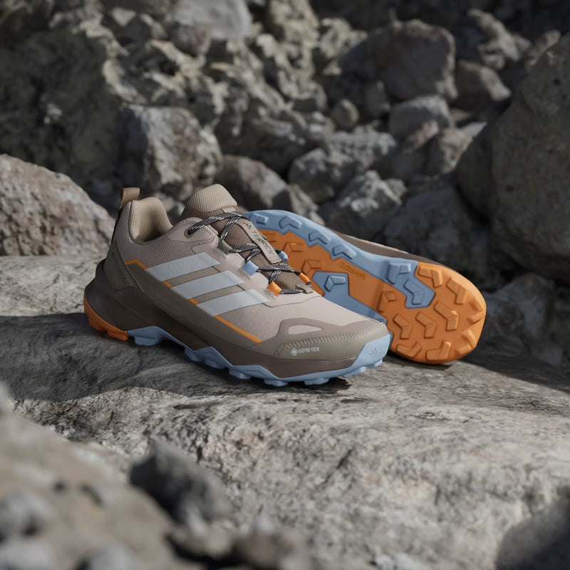 Load image into Gallery viewer, Adidas Terrex Women's Skychaser AX5 GORE-TEX Hiking Shoes Wonder Taupe/Off White/Glow Blue HP7169
