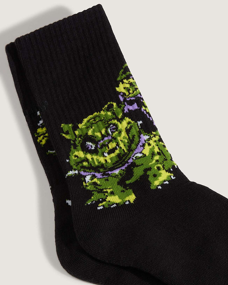 Load image into Gallery viewer, Vans Unisex Premium Wreckpack Alien Dog Crew Socks Black VN000SP8BLK

