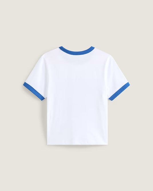 Vans Women's Puppy Ringer T-Shirt White VN000W24WHT