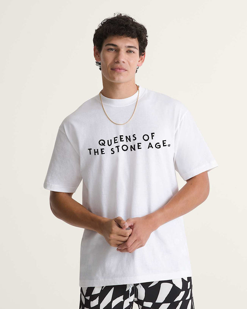 Load image into Gallery viewer, Vans Men's Queens of the Stone Age T-Shirt White VN00134XWHT
