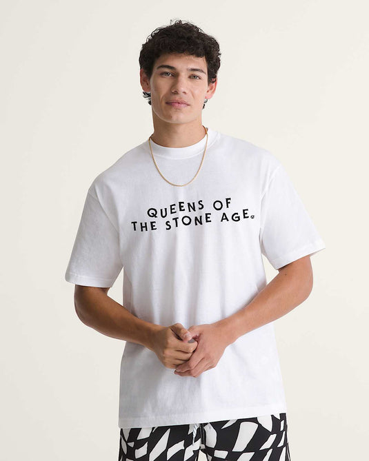 Vans Men's Queens of the Stone Age T-Shirt White VN00134XWHT