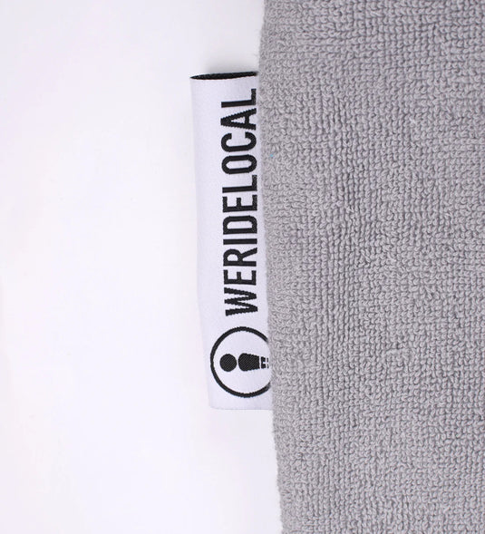 We Ride Local Unisex Rays Poncho Beach Towel Grey PRG_SS26
